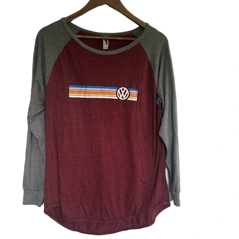 Pennant VW Strip Retro Baseball Tee - Picture 1 of 6
